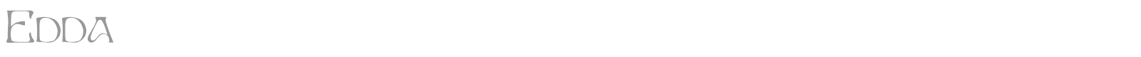 Edda font preview